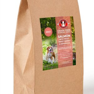 Adult Working Dog Salmon with Trout, Sweet Potato & Asparagus - 15 kg